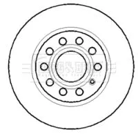 Borg and Beck Borg and Beck BBD4315 2x Front Vented Brake Discs For Audi Cupra Ford Seat Skoda Vw A3 A3 Allstreet Al 