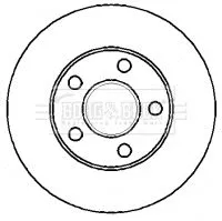 Borg and Beck Borg and Beck BBD4316 2x Front Vented Brake Discs For Ford Tourneo Connect Transit Connect 278mm 