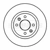Borg and Beck Borg and Beck BBD4317 2x Front Vented Brake Discs For Dacia Lada Nissan Renault 19 Clio Kangoo Kubista 