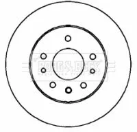 Borg and Beck Borg and Beck BBD4318 2x Front Vented Brake Discs For Cadillac Fiat Opel Saab Vauxhall 9-3 9-3x Bls Cr 