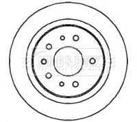 Borg and Beck Borg and Beck BBD4319 2x Rear Solid Brake Discs For Cadillac Fiat Opel Saab Vauxhall 9-3 9-3x Bls Crom 