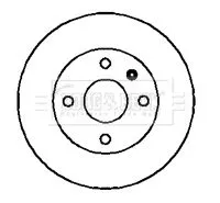 Borg and Beck Borg and Beck BBD4320 2x Rear Solid Brake Discs For Opel Vauxhall Corsa Tigra 240mm 