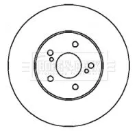 Borg and Beck Borg and Beck BBD4326 2x Front Vented Brake Discs For Lexus Toyota Camry Es Harrier Previa Rx Solara W 
