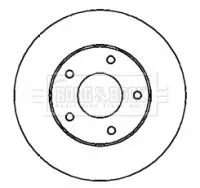 Borg and Beck Borg and Beck BBD4327 2x Front Vented Brake Discs For Infiniti Nissan Almera Tino I30 J30 Maxima / Max 