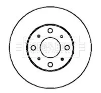 Borg and Beck Borg and Beck BBD4332 2x Front Vented Brake Discs For Honda Accord 282mm 