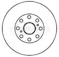 Borg and Beck Borg and Beck BBD4340 2x Rear Vented Brake Discs For Toyota Mr2 263mm 