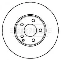 Borg and Beck Borg and Beck BBD4344 2x Front Vented Brake Discs For Mercedes Cls E-class 312mm 