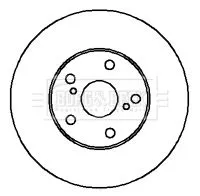 Borg and Beck Borg and Beck BBD4345 2x Front Vented Brake Discs For Toyota Rav 4 275mm 