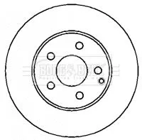 Borg and Beck Borg and Beck BBD4352 2x Front Vented Brake Discs For Mercedes E-class 295mm 