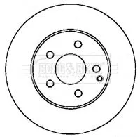 Borg and Beck Borg and Beck BBD4355 2x Front Vented Brake Discs For Mercedes E-class 295mm 