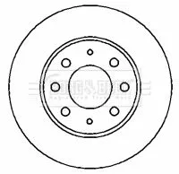Borg and Beck Borg and Beck BBD4356 2x Front Vented Brake Discs For Mitsubishi Galant Lancer 276mm 