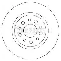 Borg and Beck Borg and Beck BBD4359 2x Rear Solid Brake Discs For Alfa Romeo 147 156 Gt 276mm 