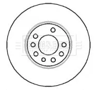 Borg and Beck Borg and Beck BBD4365 2x Front Vented Brake Discs For Cadillac Opel Saab Vauxhall 9-3 9-3x Bls Signum  