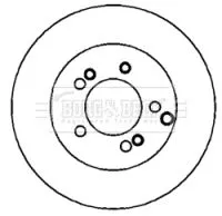 Borg and Beck Borg and Beck BBD4366 2x Rear Solid Brake Discs For Hyundai Kia Highway Van Ix35 Santa Fé Sportage Tra 