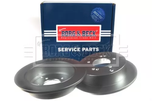 2x Rear Solid Brake Discs For Hyundai Kia Highway Van Ix35 Santa Fé Sportage Tra