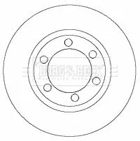 Borg and Beck Borg and Beck BBD4367 2x Front Vented Brake Discs For Hyundai Terracan 280mm 