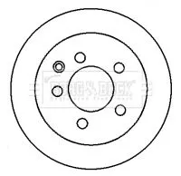 Borg and Beck Borg and Beck BBD4368 2x Rear Vented Brake Discs For Infiniti Nissan Renault Elgrand G Juke Koleos Lea 
