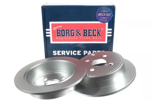 2x Rear Solid Brake Discs For Toyota Corolla 258mm