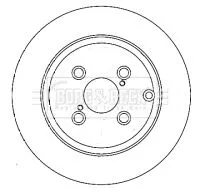 2x Rear Solid Brake Discs For Toyota Corolla 279mm
