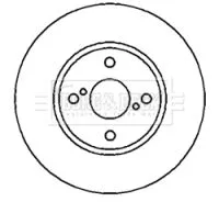 2x Front Vented Brake Discs Fits Toyota Corolla 275mm
