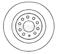 Borg and Beck Borg and Beck BBD4383 2x Front Vented Brake Discs For Audi Buick Cupra Ford Seat Skoda Vw A1 A3 A3 All 