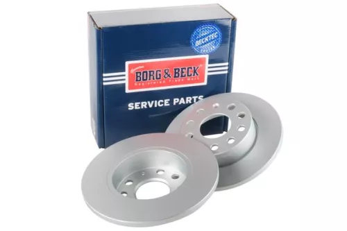Borg and Beck Borg and Beck BBD4384 2x Rear Solid Brake Discs For Audi Seat Skoda Vw A3 Altea Xl Caddy Golf Golf Plu 