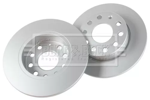 Borg and Beck Borg and Beck BBD4384 2x Rear Solid Brake Discs For Audi Seat Skoda Vw A3 Altea Xl Caddy Golf Golf Plu 