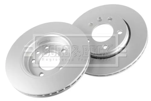Borg and Beck Borg and Beck BBD4387 2x Rear Vented Brake Discs For Vw California Multivan Transporter Transporter T6 