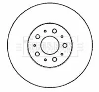 Borg and Beck Borg and Beck BBD4389 2x Front Vented Brake Discs For Volvo S60 Xc90 316mm 