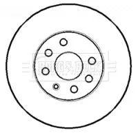 Borg and Beck Borg and Beck BBD4393 2x Front Vented Brake Discs For Opel Vauxhall Combo Combo Tour Meriva 280mm 