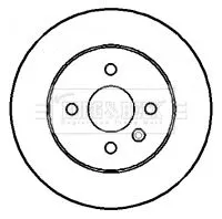 Borg and Beck Borg and Beck BBD4394 2x Rear Solid Brake Discs For Opel Vauxhall Astra Combo Combo Tour Meriva 264mm 