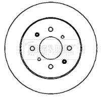 Borg and Beck Borg and Beck BBD4398 2x Rear Solid Brake Discs For Honda Mg Civic Express Mg Zr Mg Zs 260mm 