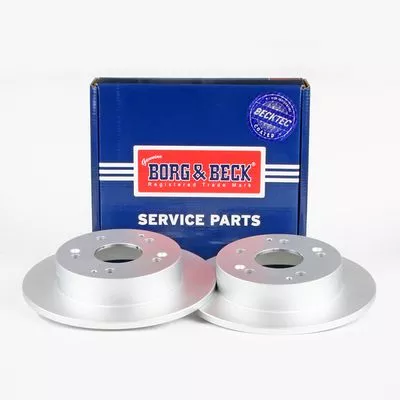 2x Rear Solid Brake Discs For Honda Civic Integra 260mm