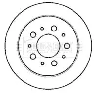 Borg and Beck Borg and Beck BBD4404 2x Rear Solid Brake Discs For Citroën Fiat Peugeot Boxer Ducato Jumper 280mm 