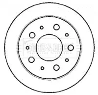 Borg and Beck Borg and Beck BBD4405 2x Rear Solid Brake Discs For Citroën Fiat Peugeot Vauxhall Boxer Ducato Jumper  
