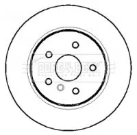 Borg and Beck Borg and Beck BBD4408 2x Rear Vented Brake Discs For Bmw 5 6 Series 320mm 