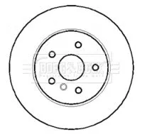 Borg and Beck Borg and Beck BBD4410 2x Rear Vented Brake Discs For Bmw 7 Series 324mm 