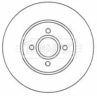 Borg and Beck Borg and Beck BBD4420 2x Front Vented Brake Discs Fits Ford Focus 300mm 
