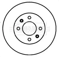 Borg and Beck Borg and Beck BBD4428 2x Front Vented Brake Discs For Hyundai Getz 241mm 