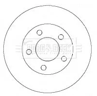 Borg and Beck Borg and Beck BBD4430 2x Front Vented Brake Discs For Ford Ford Usa Mazda Escape Maverick Tribute 278m 