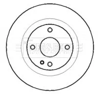 2x Rear Solid Brake Discs Fits Mazda 323 F 323 S 261mm