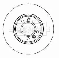 Borg and Beck Borg and Beck BBD4443 2x Front Vented Brake Discs For Peugeot 407 283mm 