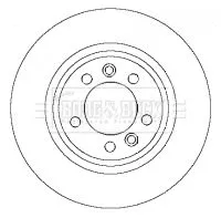 Borg and Beck Borg and Beck BBD4444 2x Rear Solid Brake Discs For Citroën Peugeot 407 508 508 Sw 607 C5 Rcz 290mm 