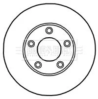 Borg and Beck Borg and Beck BBD4447 2x Front Vented Brake Discs For Mazda 3 5 278mm 