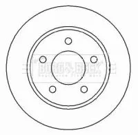 Borg and Beck Borg and Beck BBD4448 2x Rear Solid Brake Discs For Mazda 3 265mm 