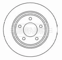 Borg and Beck Borg and Beck BBD4450 2x Rear Solid Brake Discs For Mazda 3 5 280mm 