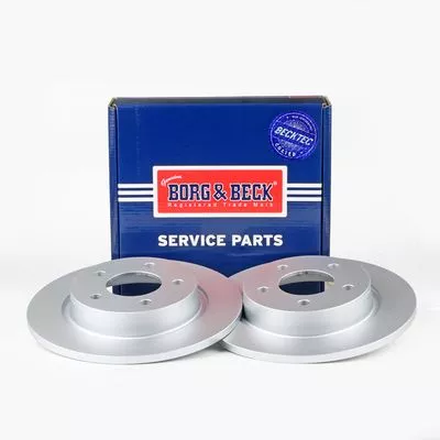2x Rear Solid Brake Discs For Mazda 3 5 280mm