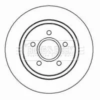 Borg and Beck Borg and Beck BBD4453 2x Rear Solid Brake Discs For Ford Volvo C-max C30 C70 Focus Focus C-max S40 V40 