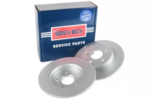 2x Rear Solid Brake Discs For Ford Volvo C-max C30 C70 Focus Focus C-max S40 V40