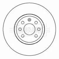 Borg and Beck Borg and Beck BBD4455 2x Front Vented Brake Discs For Opel Vauxhall Astra Corsa Meriva 280mm 